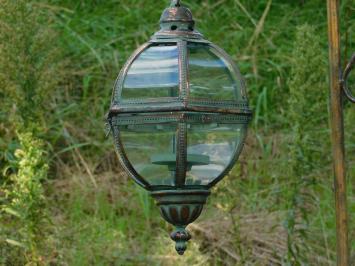 Metalen Windlicht XL met Zwaan op Standaard – 102 cm - Vintage Lantaarn