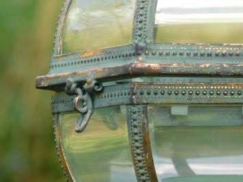 Metalen Windlicht XL met Zwaan op Standaard – 102 cm - Vintage Lantaarn