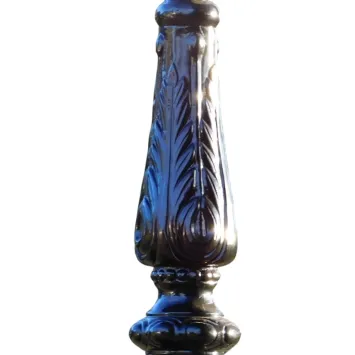 Lantaarnpaal XL met 5 Lampen - Zwart - 325 cm - Alu