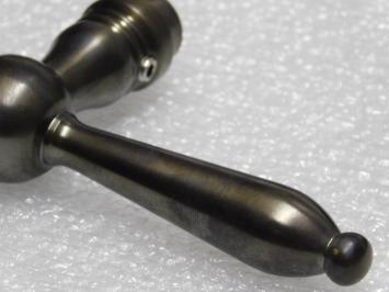 Revo Single Door Handle - Dark Patinated Brass