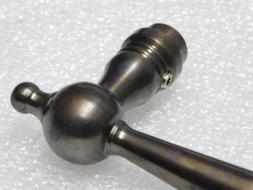 Revo Single Door Handle - Dark Patinated Brass