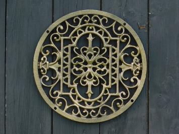 Round Mandala Grill - Gold Bronze - Cast iron