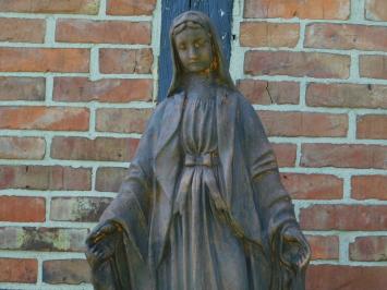 Marienstatue für den Garten – 110 cm – Steinoxid – Große Marienstatue aus Stein für Garten oder Kapelle