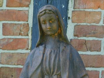Marienstatue für den Garten – 110 cm – Steinoxid – Große Marienstatue aus Stein für Garten oder Kapelle