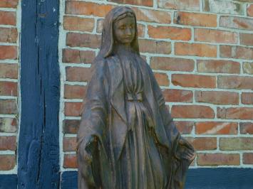 Marienstatue für den Garten – 110 cm – Steinoxid – Große Marienstatue aus Stein für Garten oder Kapelle