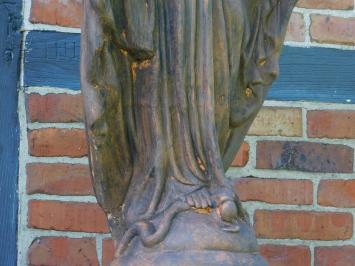 Marienstatue für den Garten – 110 cm – Steinoxid – Große Marienstatue aus Stein für Garten oder Kapelle