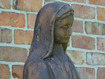 Marienstatue für den Garten – 110 cm – Steinoxid – Große Marienstatue aus Stein für Garten oder Kapelle