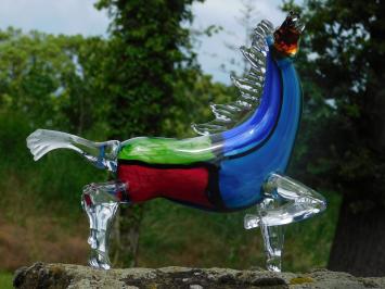 Laatste: Glazen Beeld Paard – Handgemaakt Glasgeblazen Kunstwerk in Murano-stijl