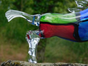 Laatste: Glazen Beeld Paard – Handgemaakt Glasgeblazen Kunstwerk in Murano-stijl