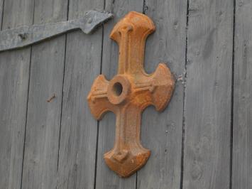 Wandanker, Kreuzform – 35 x 25 cm – Gusseisen