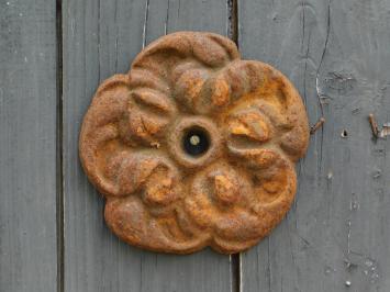 Wandanker aus Gusseisen – 15 cm – Blumenmotiv