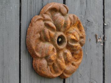 Wandanker aus Gusseisen – 15 cm – Blumenmotiv