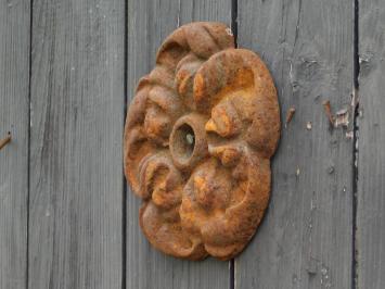 Wandanker aus Gusseisen – 15 cm – Blumenmotiv