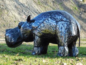 Hippo - 80 cm - Unique and Handmade from Metal