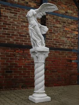 Nike Statue on Pedestal XL - 194 cm - Stone - Garden Statue