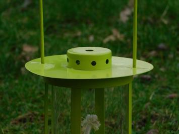 Öllampe - Hellgrün - Metall - Sturmlaterne