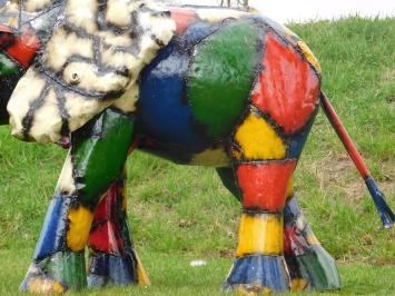 Elefant in Farbe – 110 x 210 cm – Handgefertigt und einzigartig
