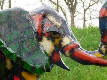 Olifant in Kleur - 135 x 180 cm - Handgemaakt & Uniek