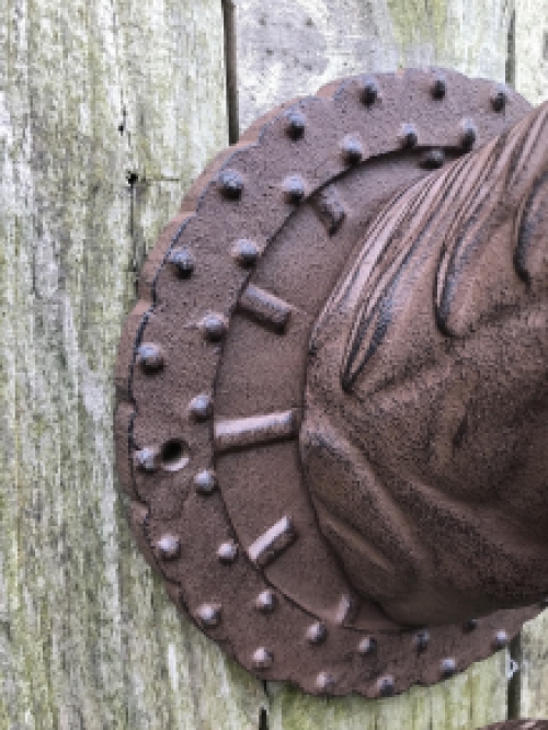 Deurbel Paardenhoofd - Gietijzer - Sierlijke Wandbel
