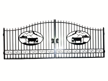 Poort “Alpine Meadow” Country House - 365 cm - Wrought iron - Black