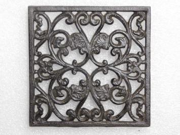 Grill rack - Pan holder - 17 x 17 cm - Cast iron