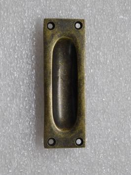 Sliding door handle - 10 cm - Antique Brass