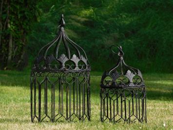 Set mit 2 dekorativen Vogelkäfigen - Rund - Gartendekoration
