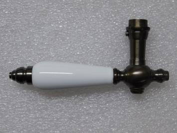 Türbeschlag-Set – 2 Türgriffe mit Türplatten PC92 – Dunkel patiniertes Messing – Klassisch & stilvoll