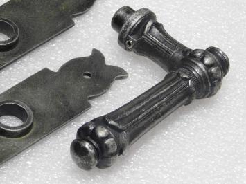 Türbeschlagset – Oxford-Türgriffe + Baron BB 72-Türplatten – Gusseisen, verzinkt