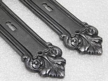 Set Deurbeslag - Klinken York + Deurplaten Heritage BB 72  - Gietijzer Verzinkt