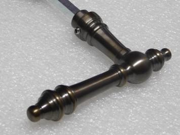 Montreux Door Handle Set - Dark Patinated Brass