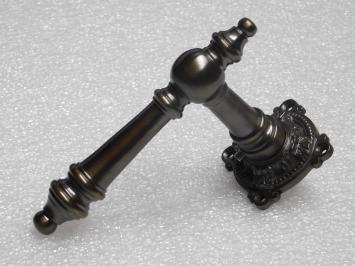 Set Deurklinken Montreux met Klinkrozetten - Donker Gepatineerd Messing