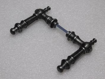 Victoria Door Handles Set - Cast Iron Galvanised