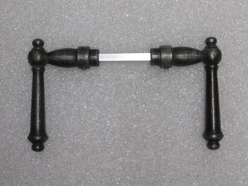 York Door Handles Set - Cast Iron Galvanised