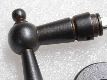 Türgriffset mit Rundfalle und Schlossrosetten - PZ - Dunkelbraun - Eisen verrostet