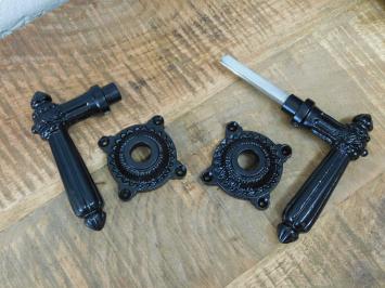 Set von Türbeschlägen - schwarz - BB Castle - Eisen