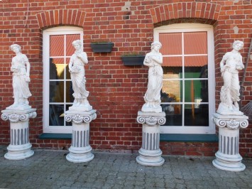 Four Seasons Set on Pedestal - 170 cm - Stone