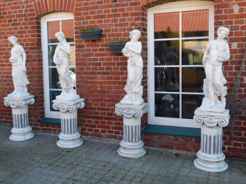 Four Seasons Set on Pedestal - 170 cm - Stone