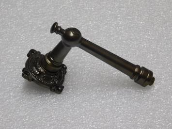 Montel-Türgriffset mit Rosetten – dunkel patiniertes Messing