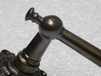 Montel-Türgriffset mit Rosetten – dunkel patiniertes Messing