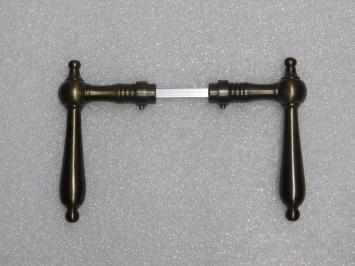 Klassisches Türgriffset – Dunkel patiniertes Messing