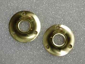 Set Klinkrozetten Rond - Ø 5 cm - Messing