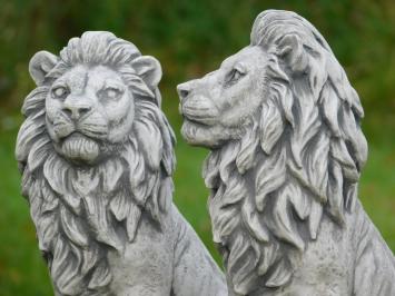 Set Löwen - Links und Rechts - Stein