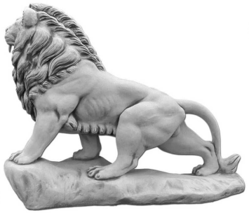 XXL Lion Set - 185 x 150 cm - Left and Right - Solid Stone