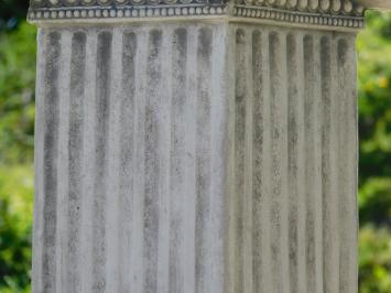 Classic Pedestal with Decorative Capital – 70 cm – Solid Stone