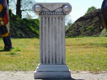 Classic Pedestal with Decorative Capital – 70 cm – Solid Stone