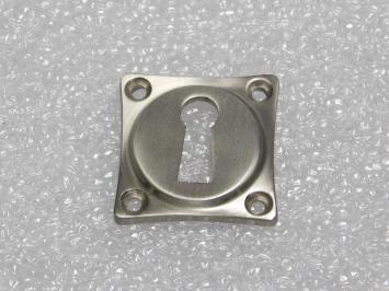 Square Lock Rosette BB – Matte Nickel
