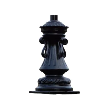 Pedestal for Outdoor Lamp - 46 cm - Black - Aluminium