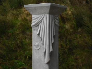 Gartenstatue der Maria auf Medusa-Sockel – 170 cm – Steinstatue mit Säulenset