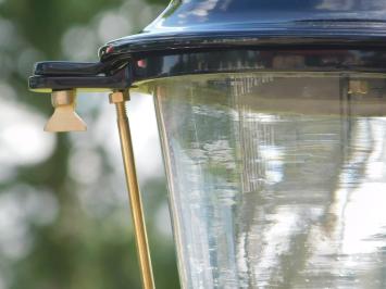 Sokkellamp Klassiek - 70 cm - Zwart - Alu met Messing